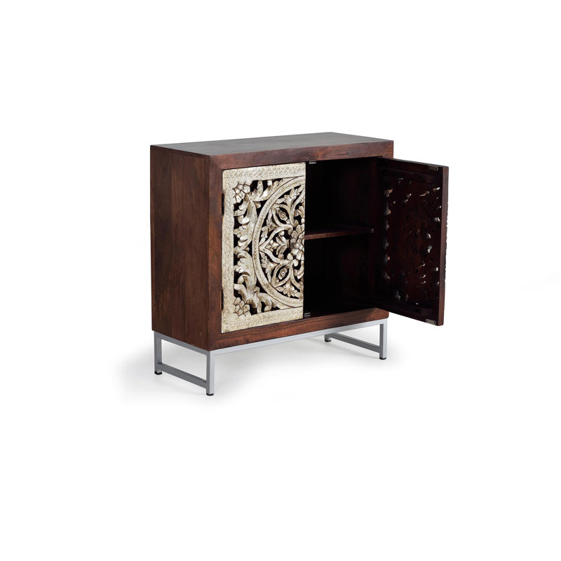 Wilburg 2 -Door Square Accent Cabinet