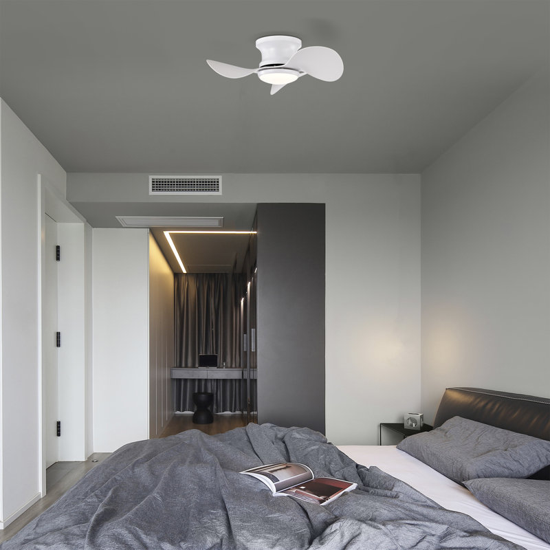 Ventilateur de plafond lumineux blanc Niamh