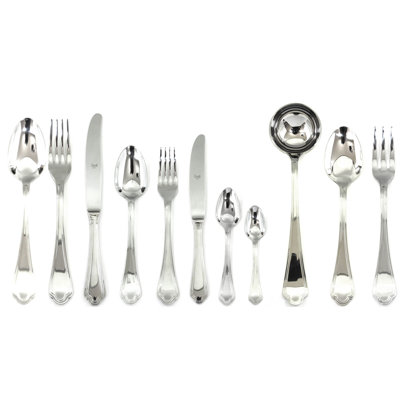 Ensemble de couverts Leonardo avec couteaux H / H - 99 pièces - Acier inoxydable