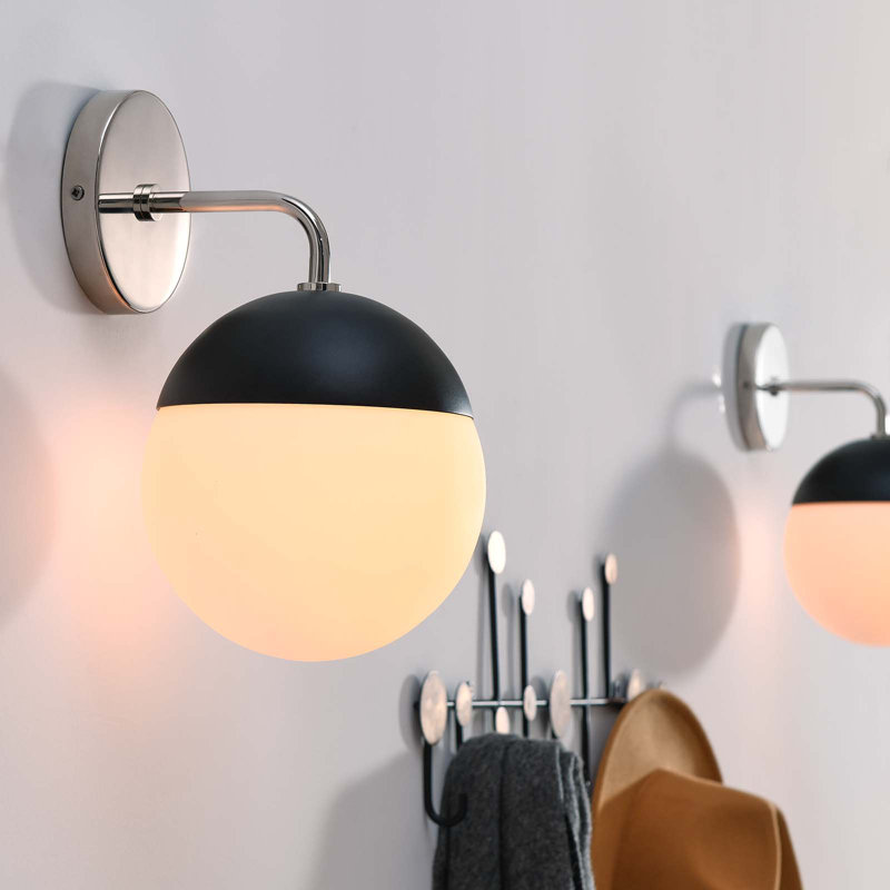 Modway Stellar 1-Light Wall Sconce, Polished Nickel