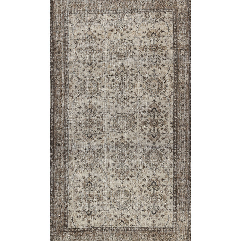 Tapis contemporain brun clair, Rectangle 2 pi x 4 pi