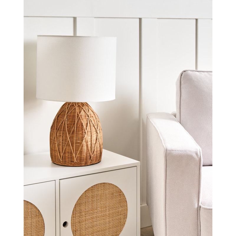 Table Lamp Rattan Natural