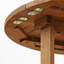 Romney Round Folding Outdoor Coffee Table With Umbrella Hole , 35.4'' in. W 35.4'' in. D