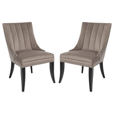 19.3'' H Cotton Upholstered Parsons Chair
