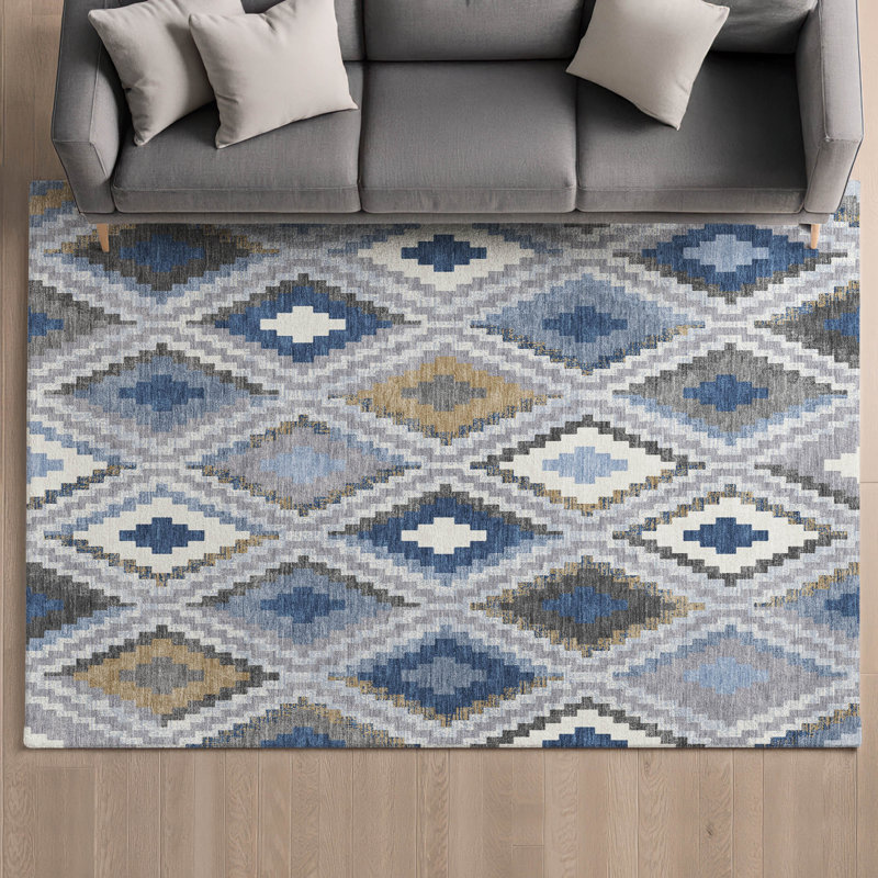 Tapis de qualité supérieure lavable à la machine Mayfield AMF2331, En jean, 3 pi x 5 pi