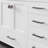 Aberdeen 96 In. White Double Sink  Bath Vanity With Carrara Quartz Top And Undermount Porcelain Sinks