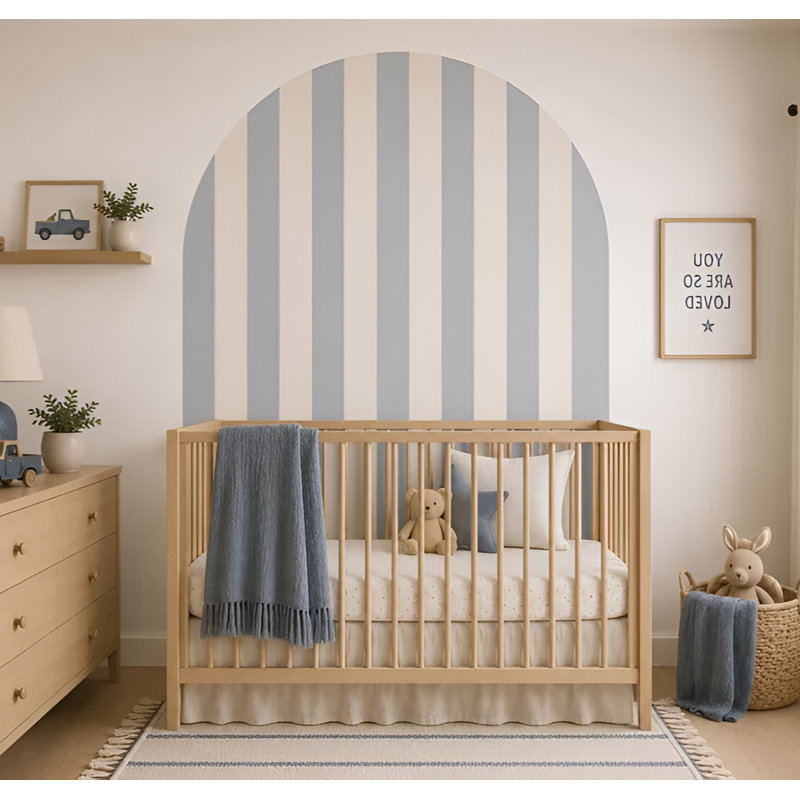 Adhésif décoratif 52 po, L 52 po x H 70 po, Bleu cendré