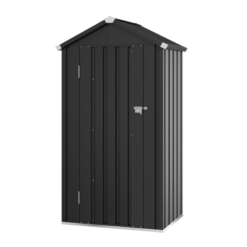 3 ft. W x 2 ft. D Metal Vertical Storage Shed Outdoor Lockable