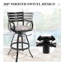 Tabourets de bar pivotants en aluminium avec coussin Sunbrella-896236605