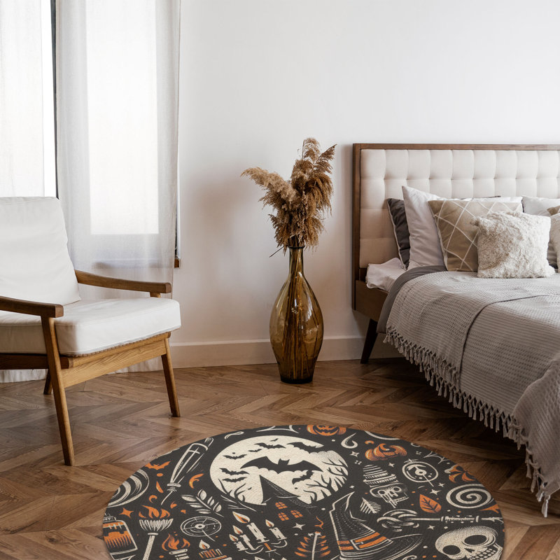 Tapis tressé Eerie & Flat, Rond 5 pi