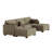 Maelina U-Shaped Corduroy Modular Sectional-119222695-107665275