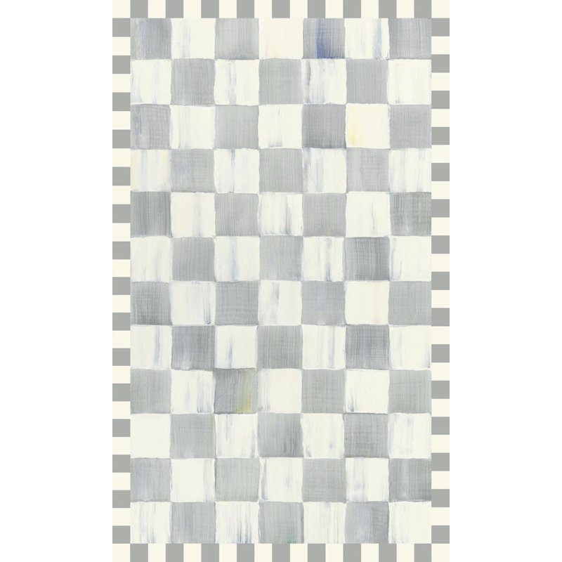 Sterling Checkered Washable Rug, Rectangle 3' x 5'