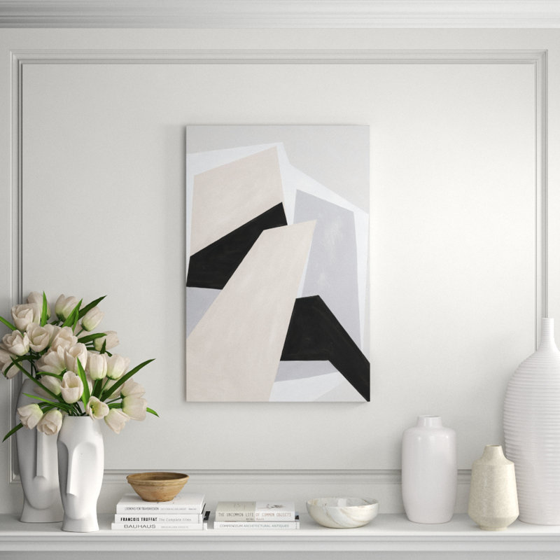Path On Shapes II Print by Bobby Berk, 36" H x 24" W x 1.5" D, Image Brush Gel