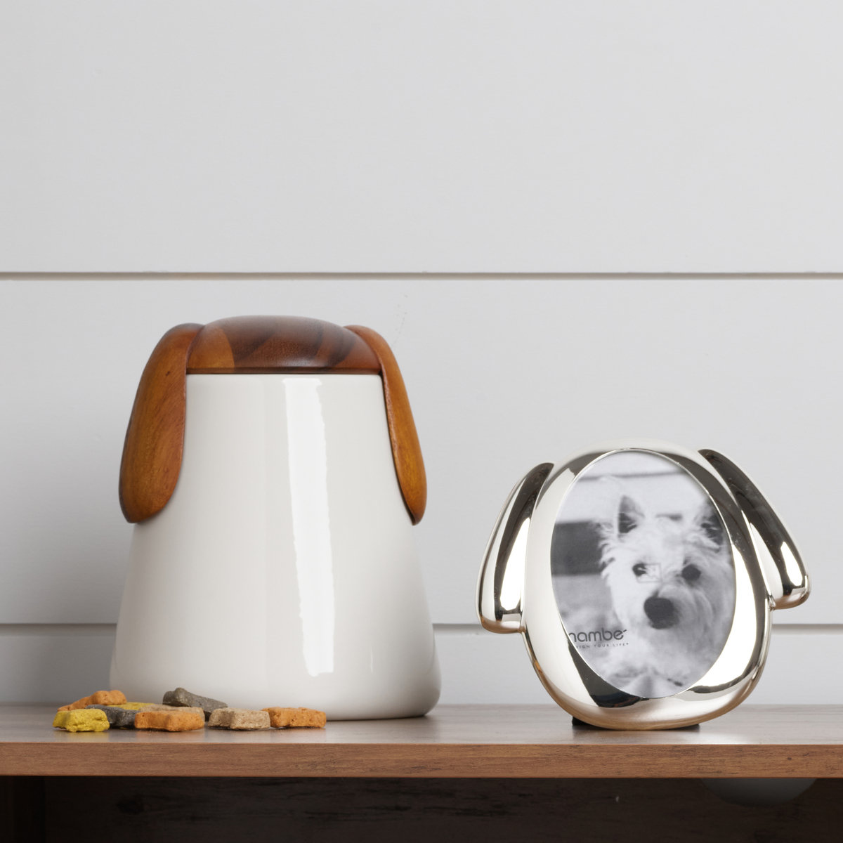 Nambé Pet Porcelain Dog Treat Jar