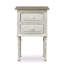 Table de chevet blanche à 2 tiroirs Reseda en blanc, H 25,5 po x l 16,25 po x P 12 po