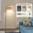 Dimmable Boho Rattan Arc Floor Lamp With 1 LED Bulb