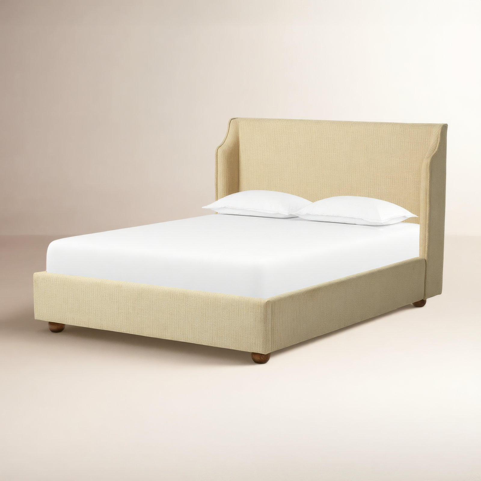 Noelia Bed, King, Laine Natural