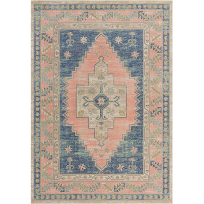 Tapis traditionnel Matthei - couleur rose