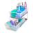 2-Tier Organizer, Multi-Purpose Slide-Out Storage Baskets With Handles And Dividers, Frost