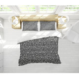 Leopard Box Stitch Animal Print Comforter Set
