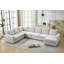 Large - Scale L - Shaped Modular Sofa Set with Detachable Components, Comfortable Upholstery and Decorative Throws for Contemporary Home Interiors