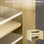Armoire de rangement décorative de salon avec portes, tablette réglable - naturel pour chambre, porte