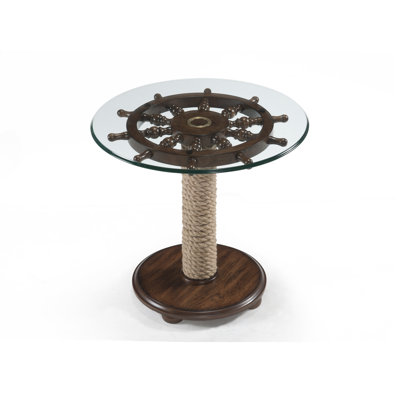 Bartulio Glass Top End Table