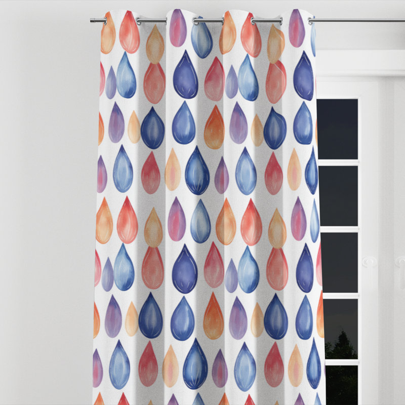 Rideaux bohème Boho, L 52 po x L 120 po, Œillets argentés
