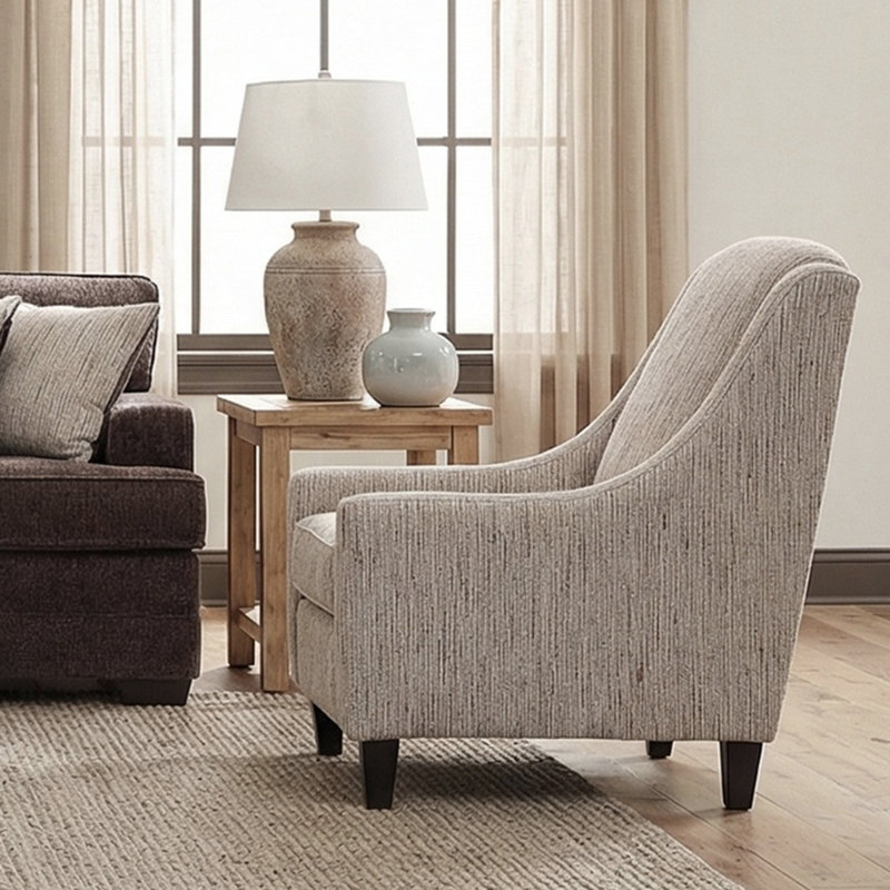 Fauteuil d'appoint 31 po avec accoudoirs inclinés avec coussin réversible - Holly Glen Pottery, Poterie Holly Glen