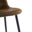 Ensemble de 4 chaises de salle à manger rembourrées en tissu de style moderne-607433882