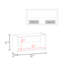 Armoire murale, 1 porte, 1 tablette
