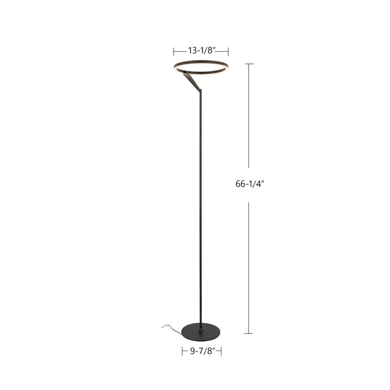Roda LED Torchiere Floor Lamp, White