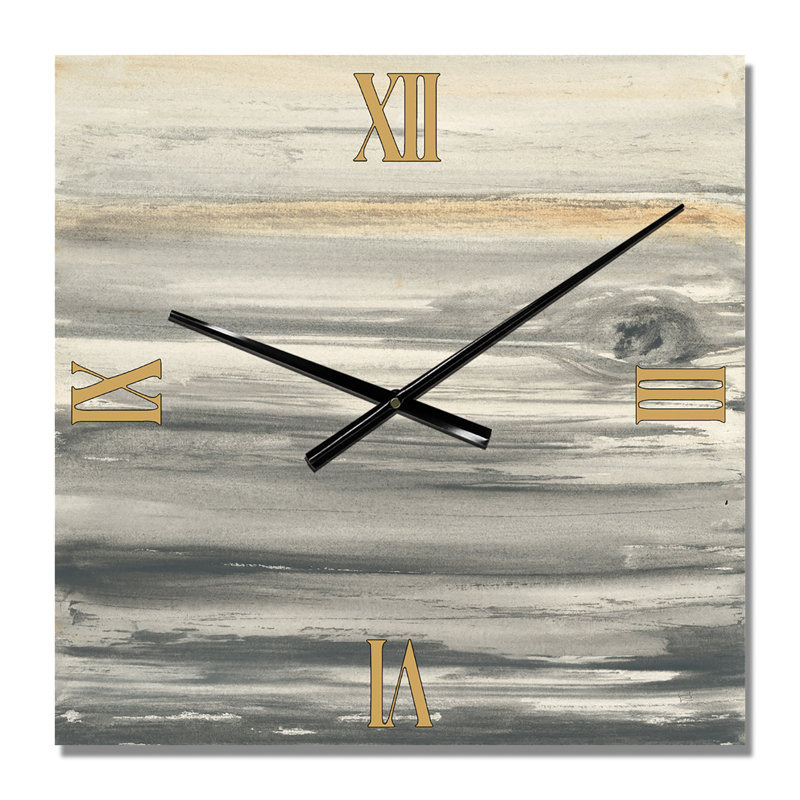 watercolor colorfields II - Horloge murale glam, Grand