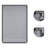 24" x 36" Metal Rectangle Wall Mirror-445230355