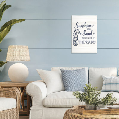 Sunshine & Sand My Kind of Therapy Wall Plaque, design by JJ Design House LLC