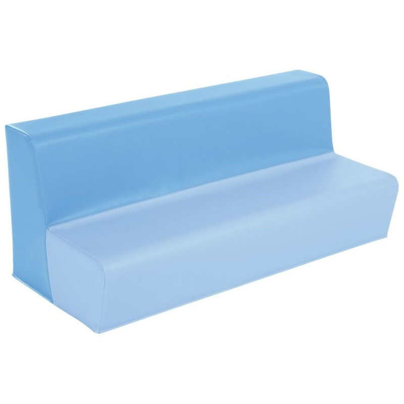 Banc 3 places - Hauteur de l'assise: 6 po, Bleu / bleu pâle