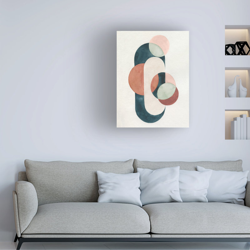 Reproduction sur toile de bolognaise, "Loops and Bound II" par Grace Popp, H 24 po x l 18 po