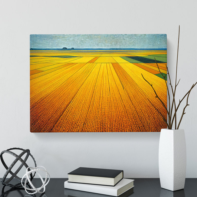 Virtuous Wheat Field - Wrapped Canvas, 35cm H x 50cm W x 3cm D