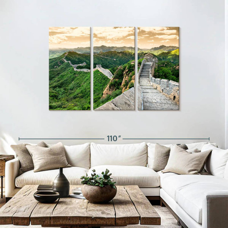 Nicci, grande muraille de Chine V, H 48 po x l 74 po