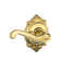 Flair Lever with Brookshire Trim Hall and Closet Lock