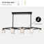 Moderne noir mat pour l'ambiance de la salle de conférence - 8 - Plafond industriel en métal avec tringle de luminaire à hauteur réglable-1435130759