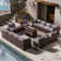Tomijs 15 Piece Rattan Sofa Seating Group with Cushions