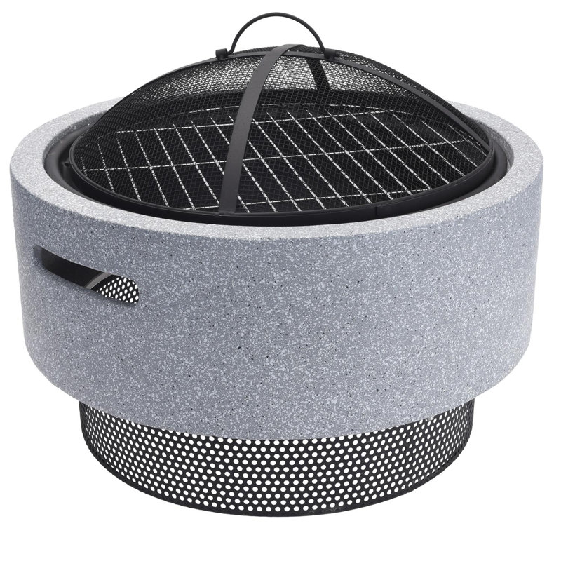 Bowdoinham Round Concrete Smokeless Fire Pit