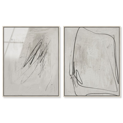 Modernist Set Acrylic Painting Print