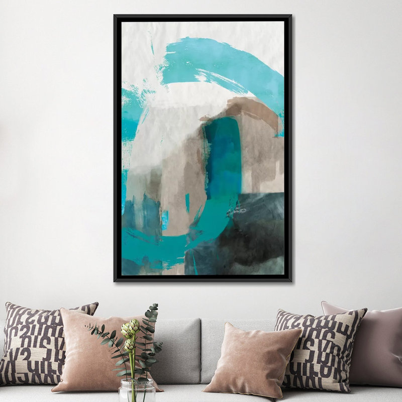 «Sun Dune», impression sur toile, H 26 po x l 18 po x P 1,5 po, Toile avec cadre noir, Pas de tapis