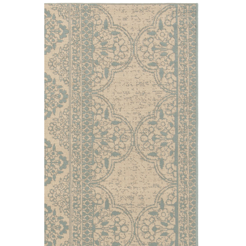 Tapis d'intérieur / extérieur à motif géométrique Dunnyvadden, Rectangle 4 pi x 6 pi