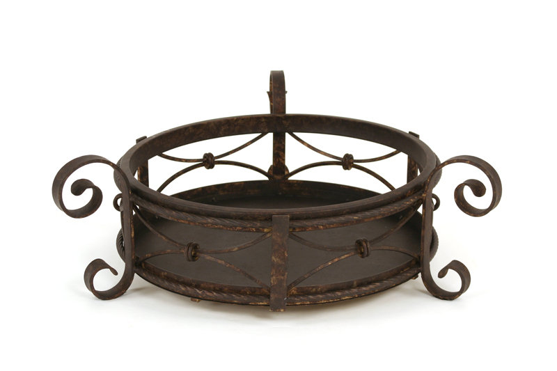 ROUND WROUGHT IRON TRAY