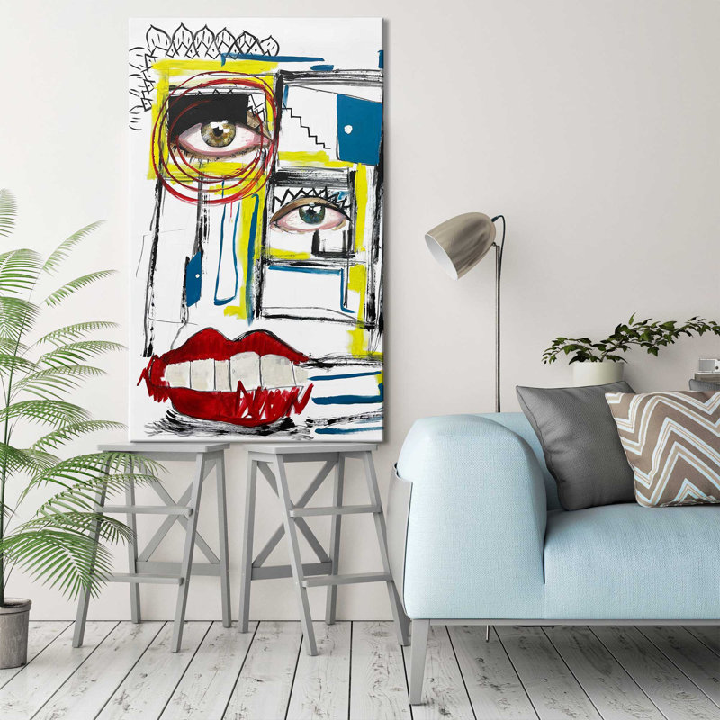 Broken (Vertical) par Cassie Studios - Peinture, Toile tendue, H 40 po x l 24 po x P 1,5 po