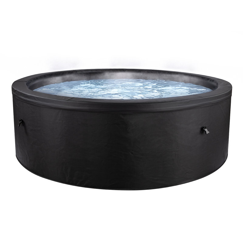 Spa rond en mousse pour 6 personnes Alba 110v avec textilène extérieur et mousse écologique 100 jets Aqua-Jets prêts à l'emploi