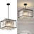 Jennesa Jhase Crystal Dimmable Square / Rectangle Chandelier Modern Pendant Light Fixture-65668621-65668619